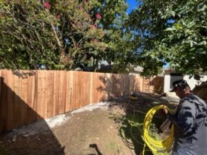 wood fencing