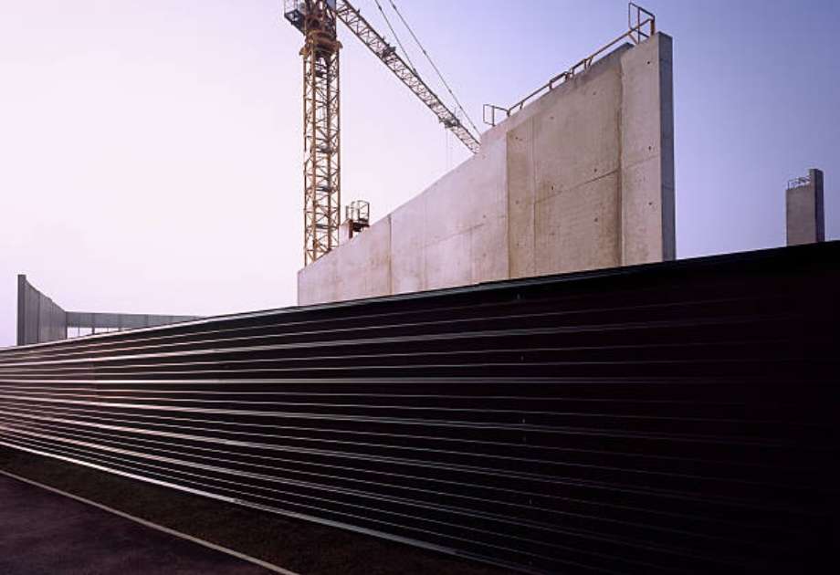 corrugated metal fencing